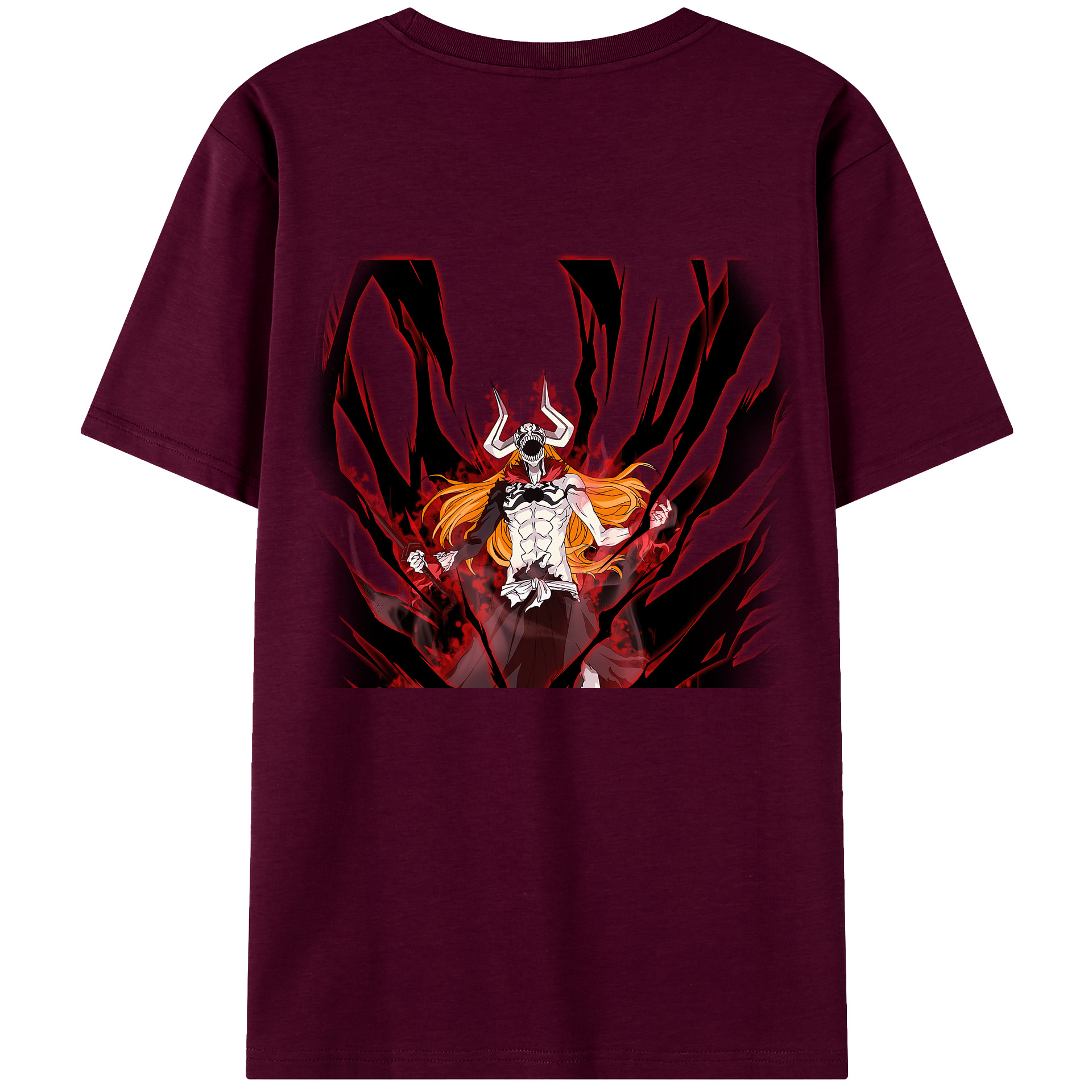 （画像用） ブリーチ 黒崎一護（くろさき いちご）BLEACH Kurosaki Ichigo レディース半袖Tシャツ(バックプリント)